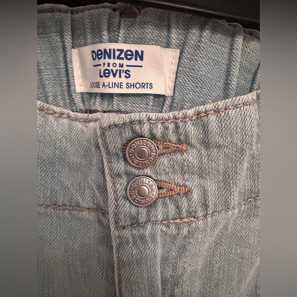Women’s Levi's Loose A-line Jean Shorts Blue - Denizen from Levi’s, size 6 W28 - Picture 10 of 12